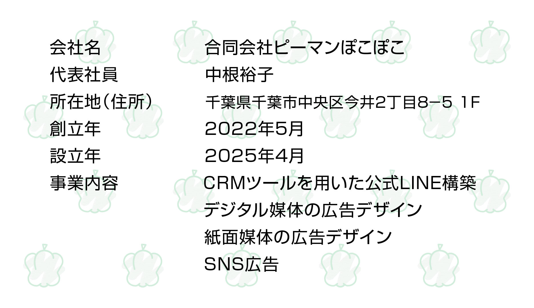 ピーぽこHP_会社概要
